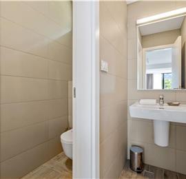 5 bedroom beachfront villa with heated pool near Omis, sleeps 9